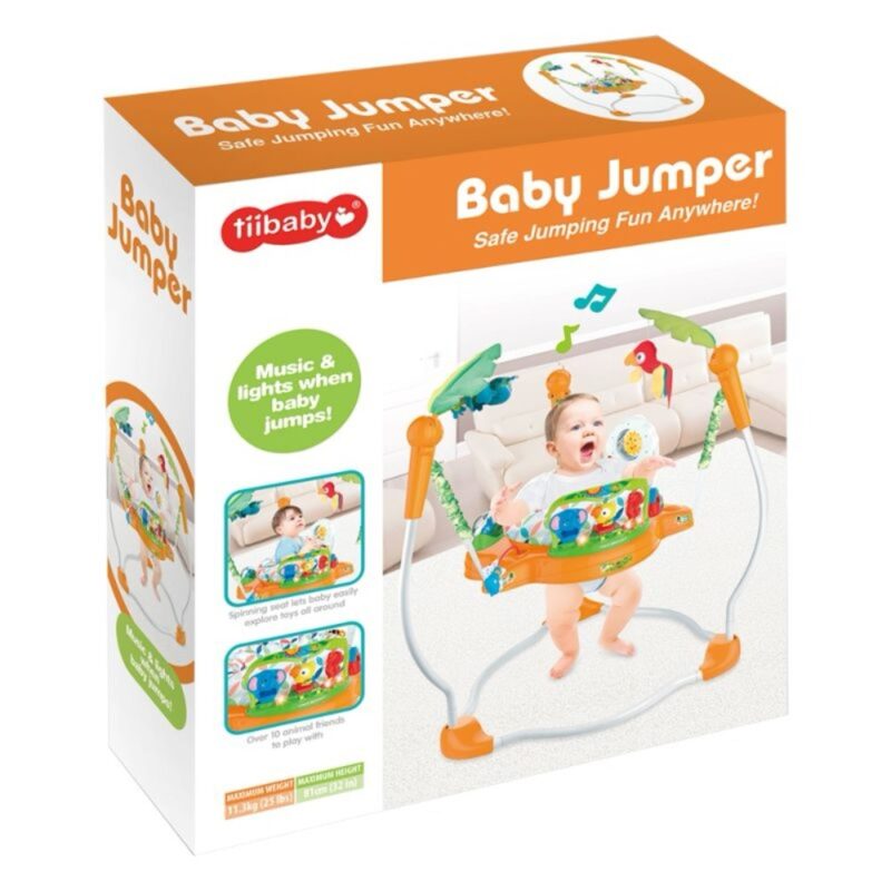 Tiibaby - Baby Jumper with Music & Lights - Orange