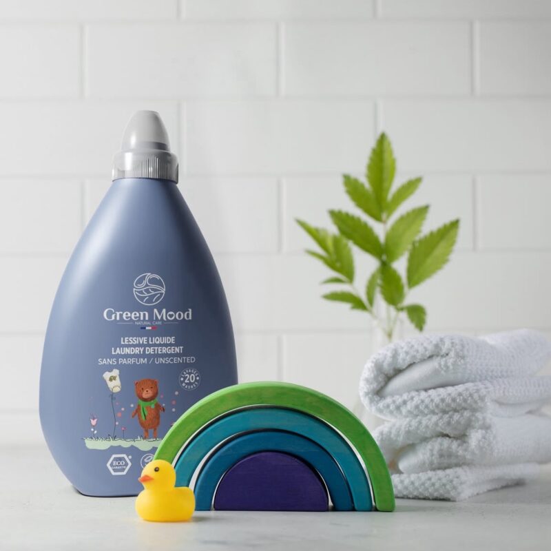 Lessive pour bébé Green Mood Organics - Non parfumée - Ecologique Hypoallergénique - Liquide - 1000 ml