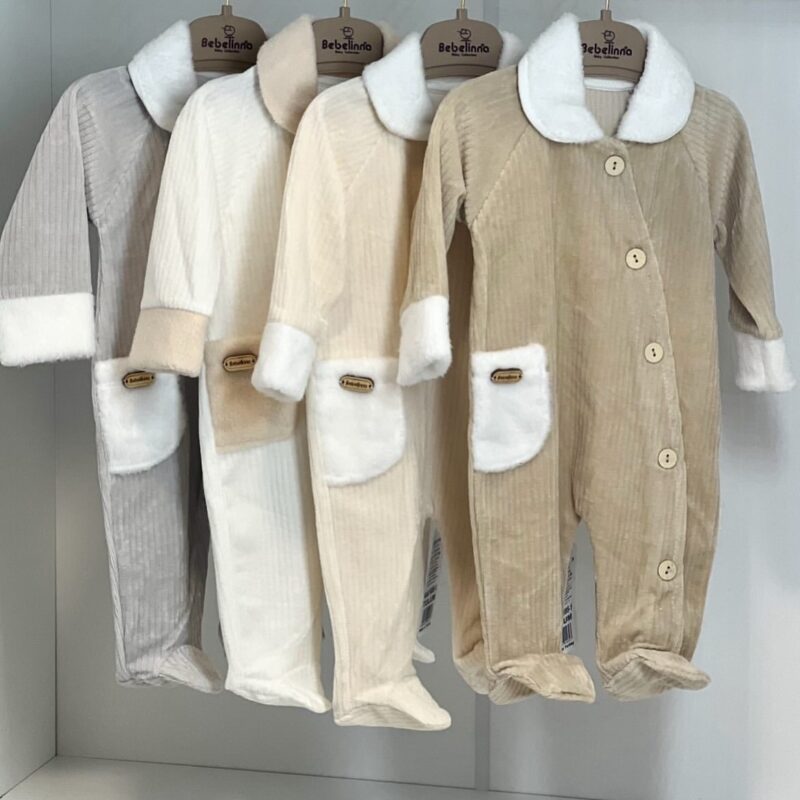 Bebelinna grenouillère combinaison en velour 1695