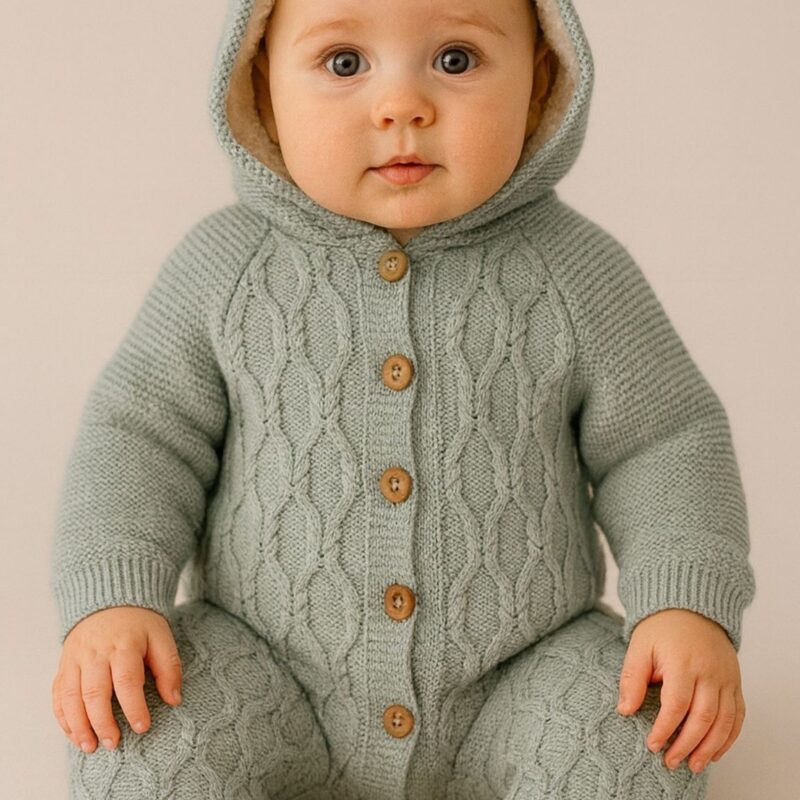 Bebelinna COMBINAISON EN TRICOT ULTRA CHAUDE