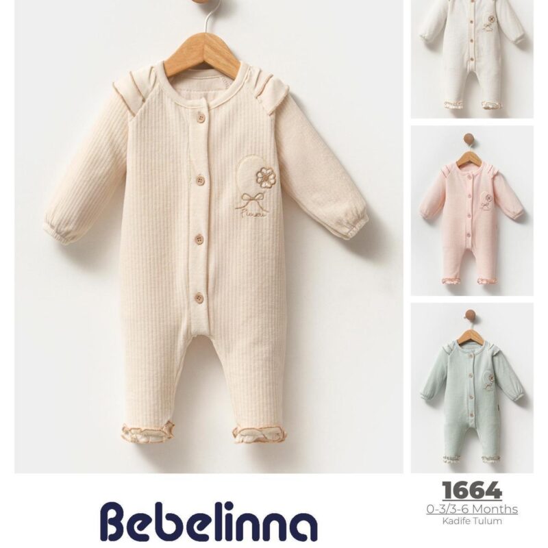 Bebelinna grenouillère fille en velours