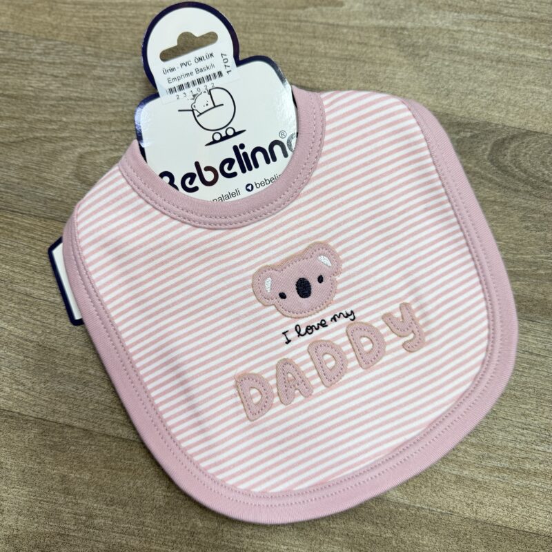 Bebelinna bavoir coton ‘’I love my Daddy ´´0m+