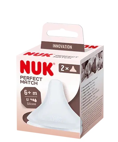Nuk Perfect Match – Lot de 2 tétines 6 mois+