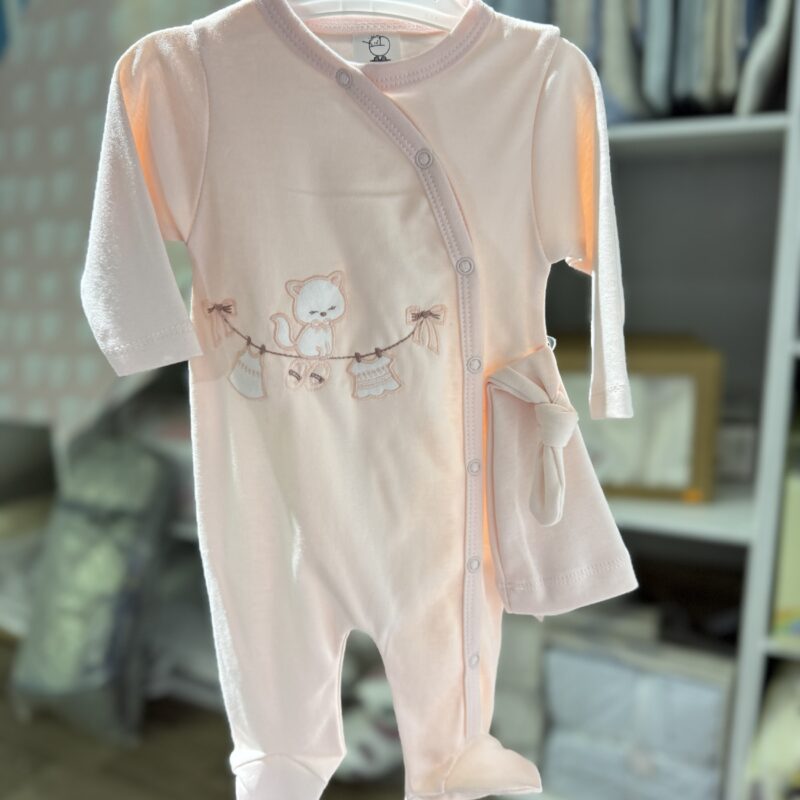 Bebelinna grenouillère coton avec bonnet