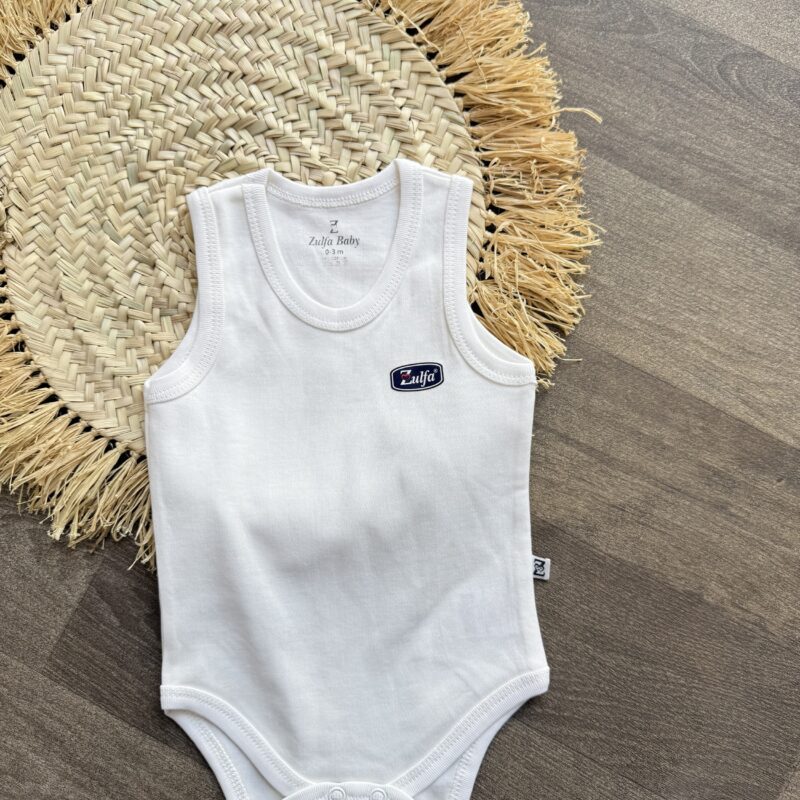 Zulfa sous vêtements en coton sans manche -Blanc cassé