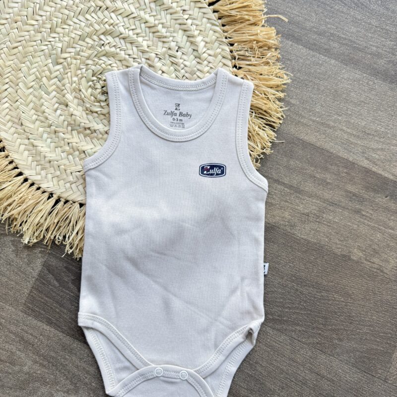 Zulfa sous vêtements en coton sans manche - Gris